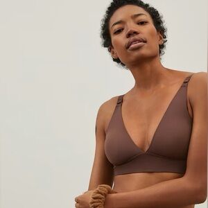 Everlane Brown Triangle Bra